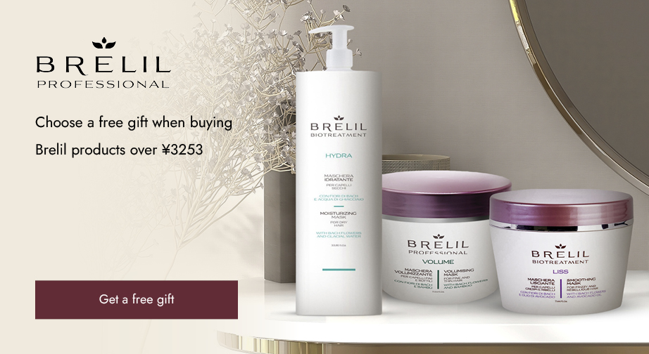 Spend over ¥3253 on Brelil products and choose a free Brelil Bio Treatment (15 ml)