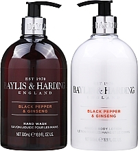 Fragrances, Perfumes, Cosmetics Set - Baylis & Harding Royal Bouquet Black Pepper & Ginseng (b/lot/500ml + soap/500ml)