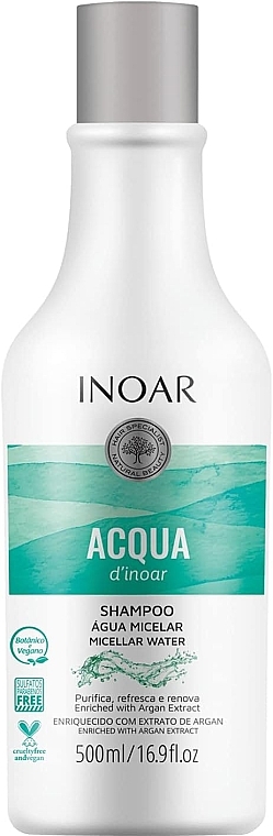 Hair Shampoo with Hot Spring Water - Inoar Acqua Micelar Shampoo — photo N1