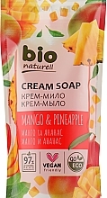 Fragrances, Perfumes, Cosmetics Mango & Pineapple Cream Soap - Bio Naturell Creamy Soap Mango & Pineapple (doypack)