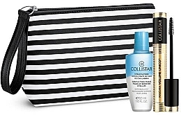 Fragrances, Perfumes, Cosmetics Eye Makeup Kit - Collistar Mascara Volume Unico Kit (mascara/13ml + demaq/50ml + bag)