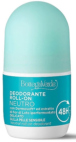 Roll-On Deodorant with Hyperfermented Lotus Flower Extract - Bottega Verde 48H Roll-On Deodorant With Dermosoft And Hyperfermented Lotus Blossom Extract — photo N1