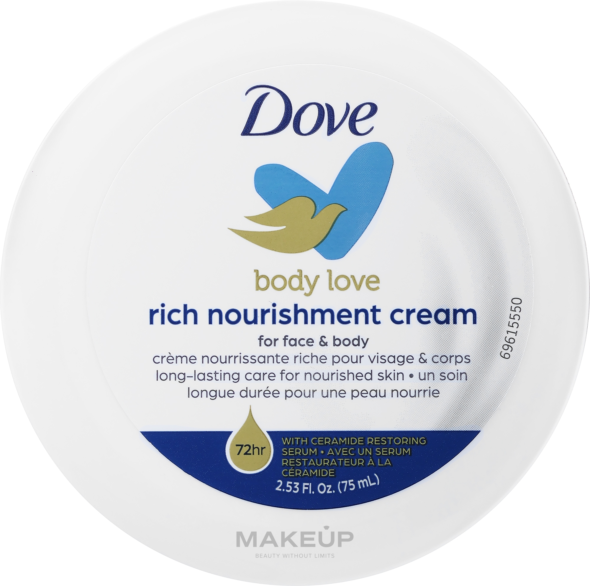 Body Cream "Nourishing" - Dove — photo 75 ml