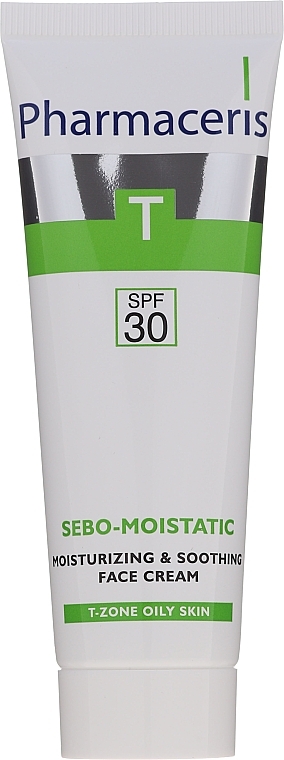 Moisturizing Face Cream After Anti-Acne Therapy - Pharmaceris T Sebo-Moistatic Cream SPF30 — photo N3