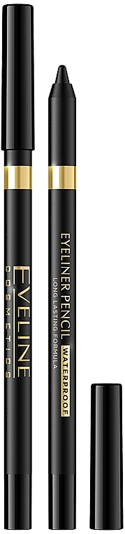 Waterproof Eye Pencil - Eveline Cosmetics Eyeliner Pencil Waterproof — photo N1