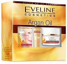 Fragrances, Perfumes, Cosmetics Set - Eveline Cosmetics Argan Oil (f/cr/50ml + cr/15ml + mask/7ml)