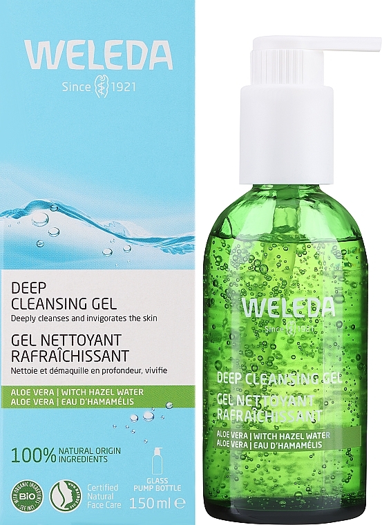 Organic Aloe and witch Hazel Deep Cleansing Gel  - Weleda Deep Cleansing Gel — photo N1