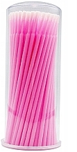 Eyelash Microapplicators, pink, 100 pcs - Lewer Micro Applicators — photo N1