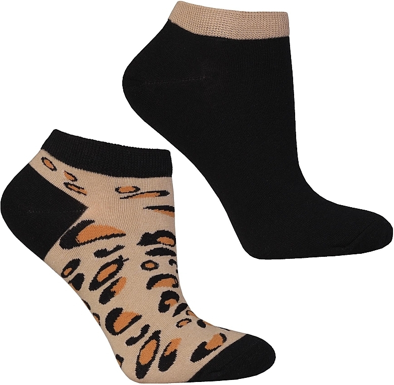 Women's Socks, CSD240-076, Leopard - Mora — photo N1