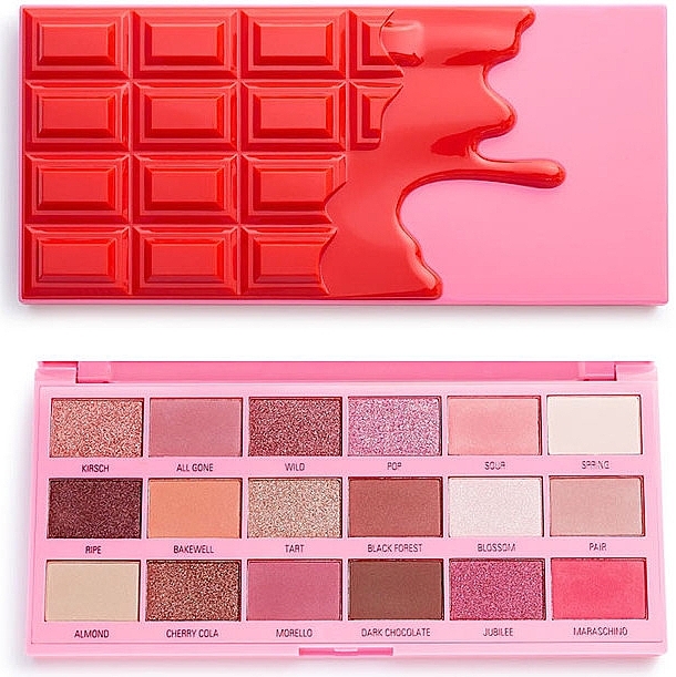 Eyeshadow Palette - I Heart Revolution Eyeshadow Chocolate Cherry Palette — photo N1