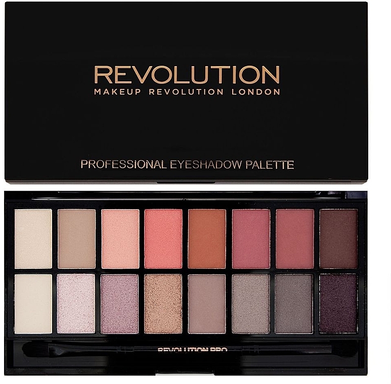 Eyeshadow Palette, 16 shades - Makeup Revolution Profesional Eyeshadow Palette — photo N1