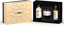 Fragrances, Perfumes, Cosmetics Intensive Repair Shampoo + Mask + Oil Gift Set - L'Oreal Professionnel Absolut Repair (shm/300ml + mask/250ml + oil/90ml)