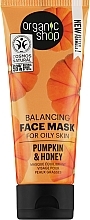 Fragrances, Perfumes, Cosmetics Pumpkin & Honey Mask for Oily Skin - Organic Shop Balancing Face Mask Pumpkin & Honey