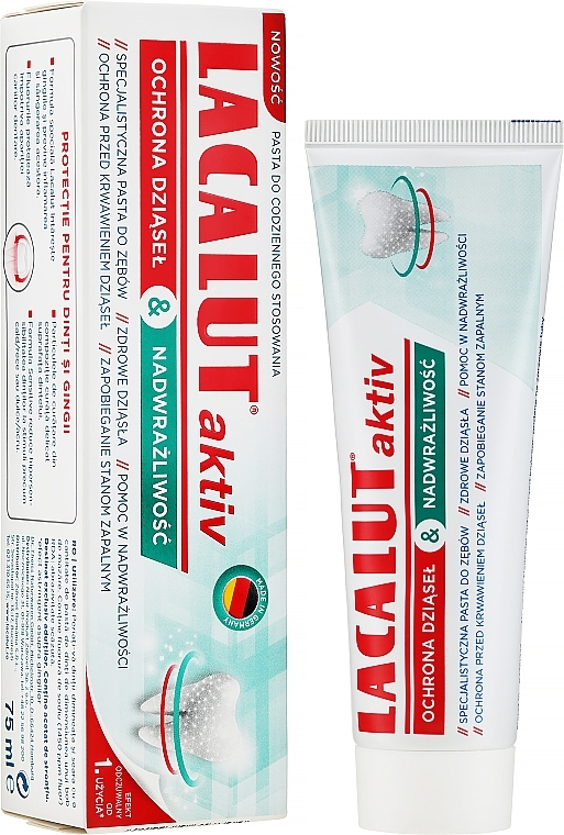 Gum Protection & Teeth Sensitivity Toothpaste - Lacalut Activ — photo N2