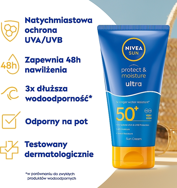 Sunscreen Body Lotion - Nivea Sun Protect & Moisture Lotion SPF 50 — photo N3