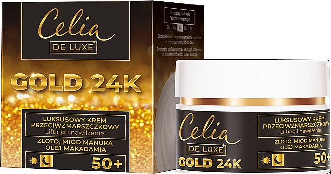 Anti-Wrinkle Cream 50+ - Celia De Luxe Gold 24k — photo N1