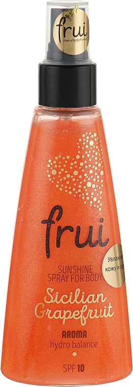 Shimmering Moisturizing Aroma Spray 'Sicilian Grapefruit' - Frui Sunshine Spray For Body Sicilian Grapefruit — photo N1