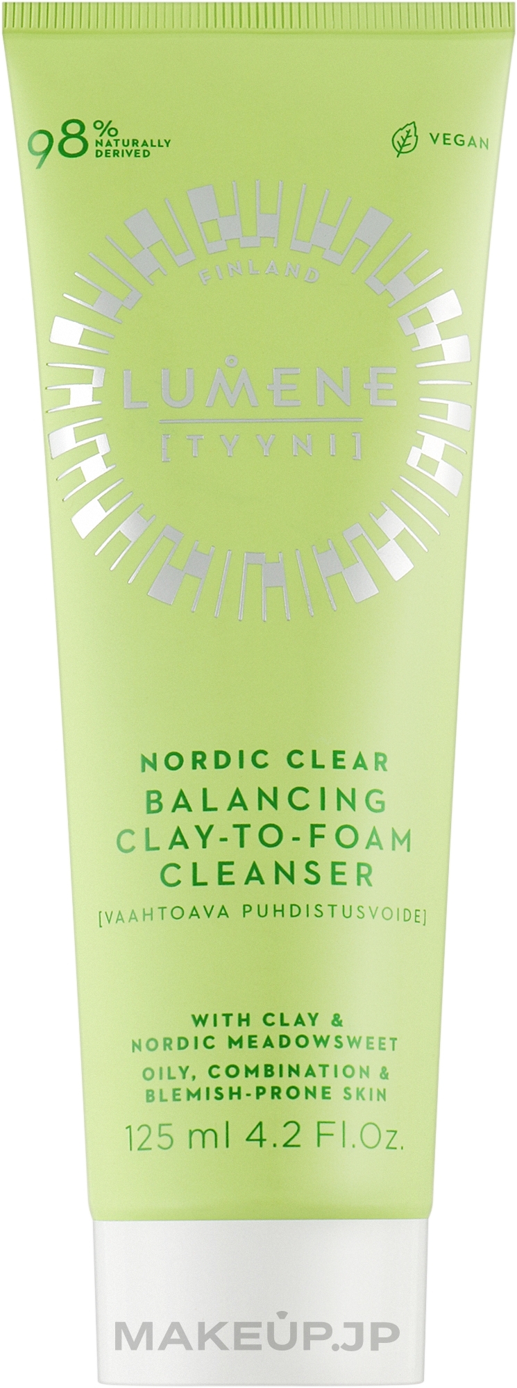 Cleansing Cream Foam - Lumene Nordic Clear Balancing Clay-To-Foam Cleanser — photo 125 ml