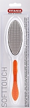 Fragrances, Perfumes, Cosmetics 2-Sided Pedicure File, orange - Titania 