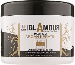 Fragrances, Perfumes, Cosmetics Keratin Mask for Dry & Damaged Hair - Erreelle Italia Glamour Professional Mask Argan Keratin