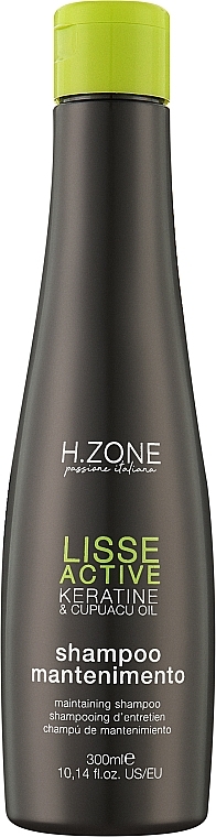 Keratin Shampoo - H.Zone Lisse Active Keratine & Cupuacu Oil Maintaining Shampoo — photo N1