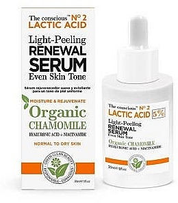 Face serum - Biovene Lactic Acid Light Peeling Renewal Serum — photo N1