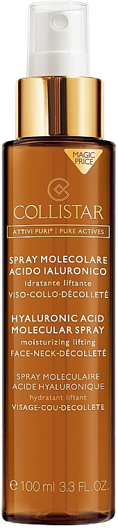 Moisturizing Molecular Lifting Spray with Hyaluronic Acid - Collistar Pure Actives Hyaluronic Acid Molecular Spray Moistuirizing Lifting — photo N1