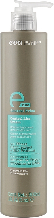 Straightening Control Hair Cream - Eva Professional E-line Control Liss Cream — photo N1