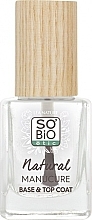 Fragrances, Perfumes, Cosmetics Base & Top Coat 2in1 - So'Bio Etic Nail Polish Base And Nail Hardener 2 In 1