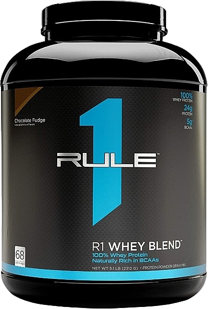 Chocolate Concentrate Whey Protein - Rule One R1 Whey Blend Chocolate Fudge — photo N1
