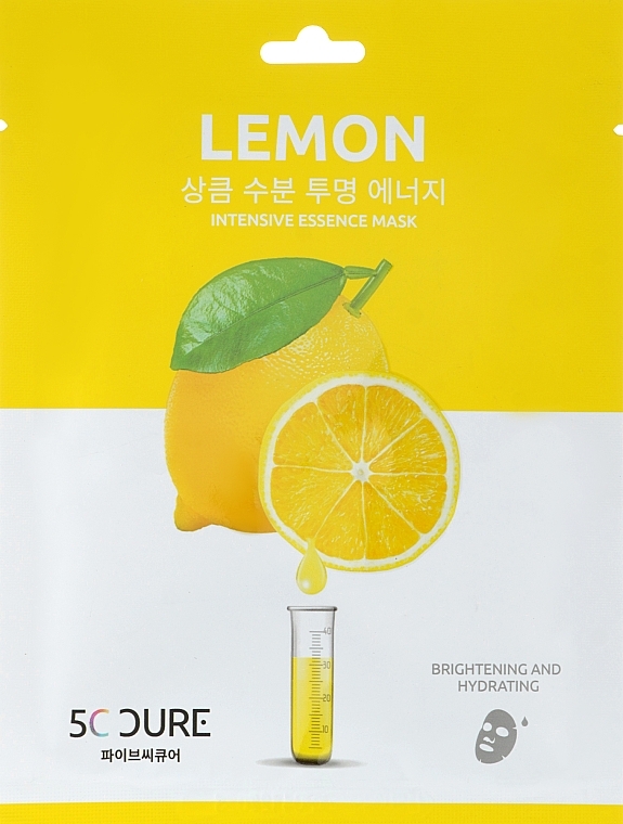 Face Mask with Lemon Extract - Jkosmec 5C Lemon — photo N1