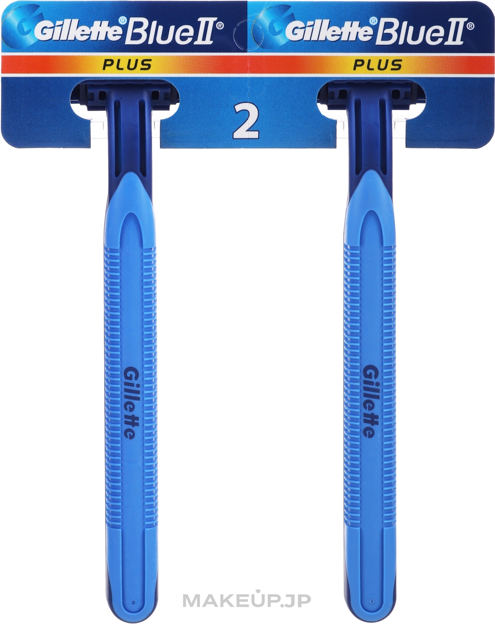 Disposable Shaving Razor - Gillette Blue II Plus — photo 2 pcs.