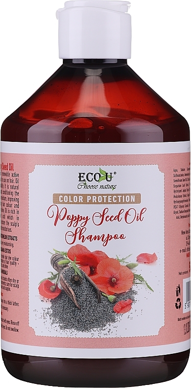 Color Protecting Shampoo - Eco U Poppy Seed Oil Shampoo — photo N1