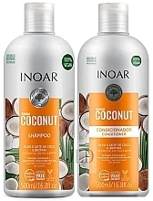 Fragrances, Perfumes, Cosmetics Set - Inoar Bombar Coconut (cond/500 ml + shmp/500 ml)