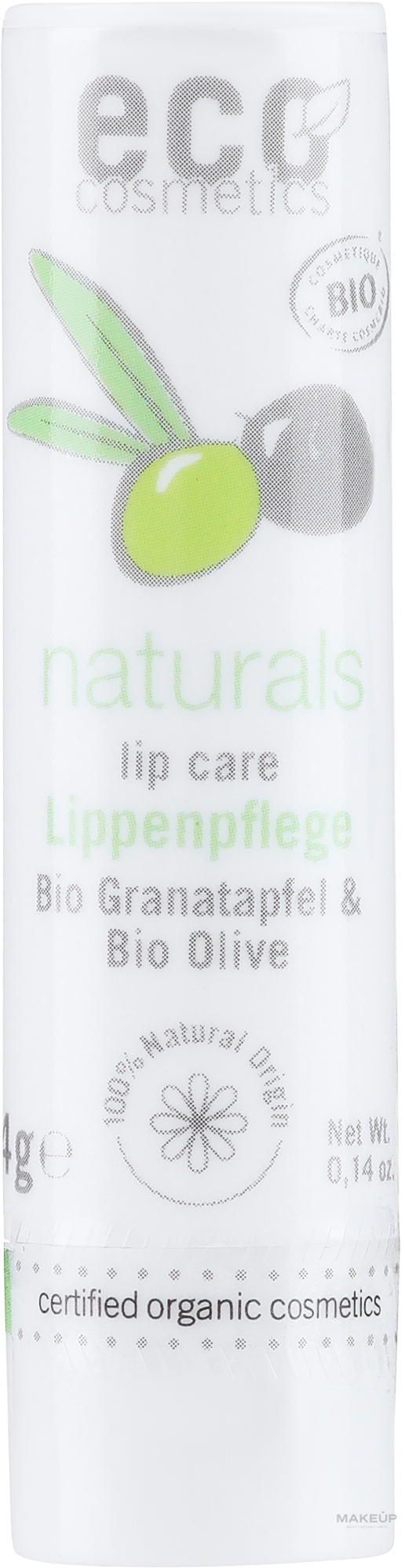 Lip Balm with Pomegranate Extract and Olive Oil - Eco Cosmetics — photo 4 g