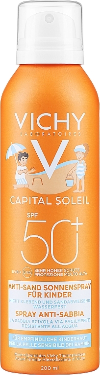 Kids Sunscreen Spray - Vichy Ideal Soleil Anti-Sand Mist Kinder SPF50+ — photo N3
