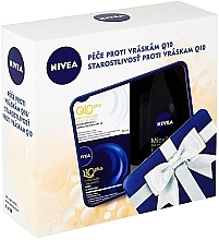 Fragrances, Perfumes, Cosmetics Set - Nivea Face Q10 Plus Set (f/d/cr/50ml + f/n/cr/50ml + m/water/400ml)