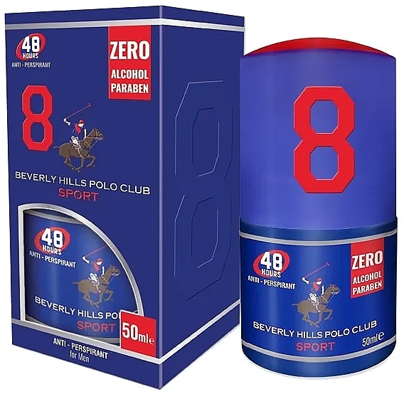 Beverly Hills Polo Club Sport No 8 - Roll-On Deodorant — photo N1