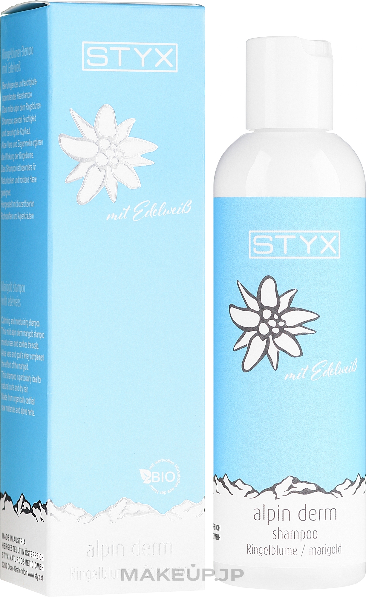 Edelweiss Hair Shampoo "Goat Milk" - Styx Alpin Derm Ringelblume Shampoo — photo 200 ml