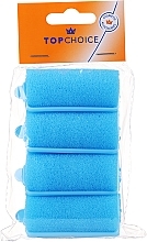 Soft Hair Curlers 30 mm, 3486, blue - Top Choice — photo N1
