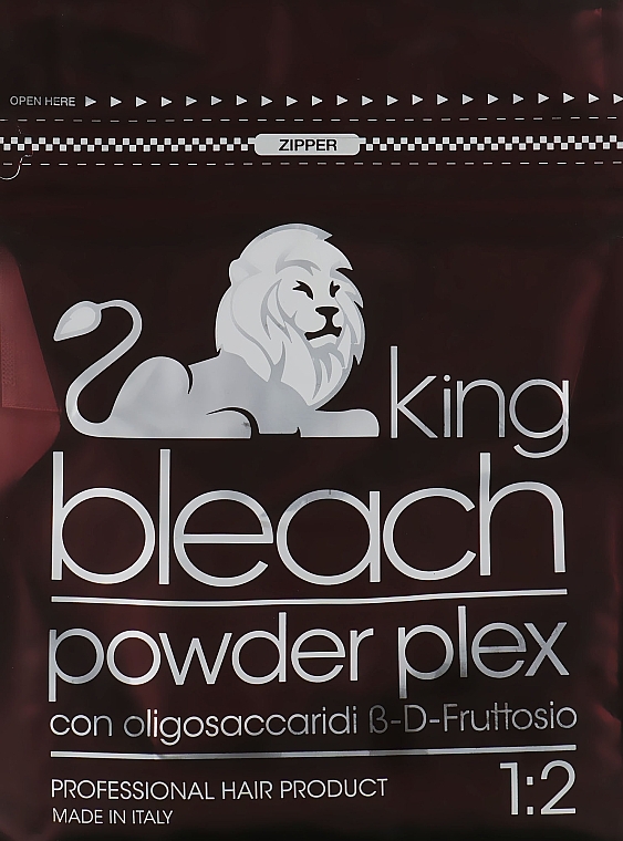 Hair Bleaching Powder with Beta-Di-Fructose Oligosaccharides - Trendy Hair King Bleach Powder Plex — photo N1