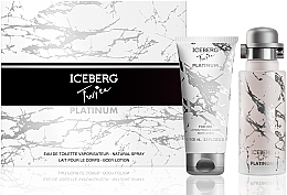 Fragrances, Perfumes, Cosmetics Iceberg Twice Platinum - Set (edt/125ml + b/lot/100ml)