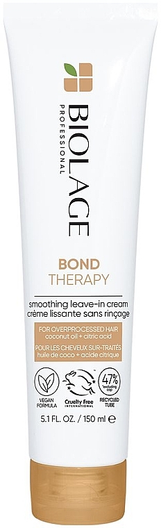 Smoothing Leave-In Hair Cream - Biolage Bond Therapy Smoothing Leave-In Cream — photo N1