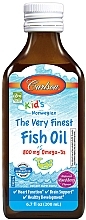 Fish Oil with Berry Flavor, 800mg - Carlson Labs Kid's The Very Finest Fish Oil — photo N1