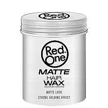 Fragrances, Perfumes, Cosmetics Hair Styling Wax - RedOne Matt Hair Wax White