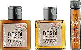Fragrances, Perfumes, Cosmetics Travel Set - Nashi Argan (shm/30ml + cond/30ml + oil/5ml)