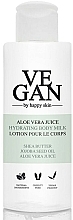 Fragrances, Perfumes, Cosmetics Moisturizing Body Lotion with Aloe Vera Juice - Vegan By Happy Aloe Vera Juice Hydrating Body Milk