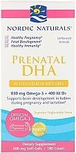 Dietary Supplement for Pregnant Women, unflavored "Omega-3" - Nordic Naturals Prenatal DHA — photo N2
