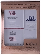 Fragrances, Perfumes, Cosmetics Set - Farmona Anti-Age Kit (cr/50ml + cr/50ml + eye/cr/30ml)