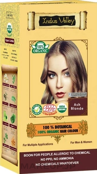 Hair Color - Indus Valley 100% Botanical Hair Colour — photo Ash Blonde